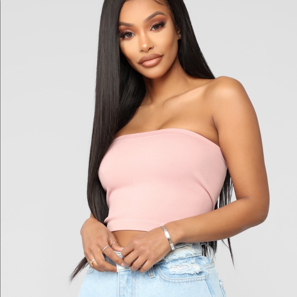 Light Pink Bandeau Tube Top Fashion Nova